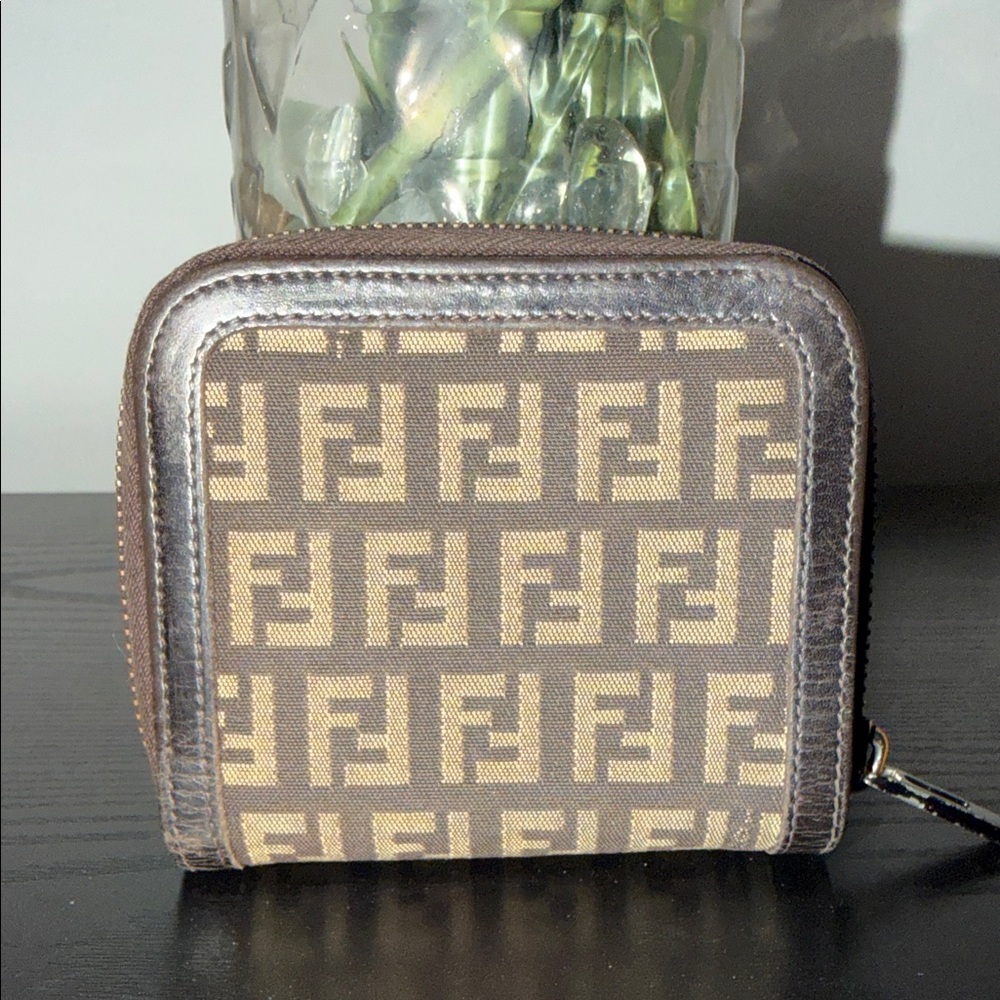 Fendi Monogram Brown and Tan Wallet - Picture 2 of 14